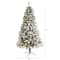 6ft. Pre-Lit Flocked West Virginia Fir Artificial Christmas Tree, Clear LED Lights